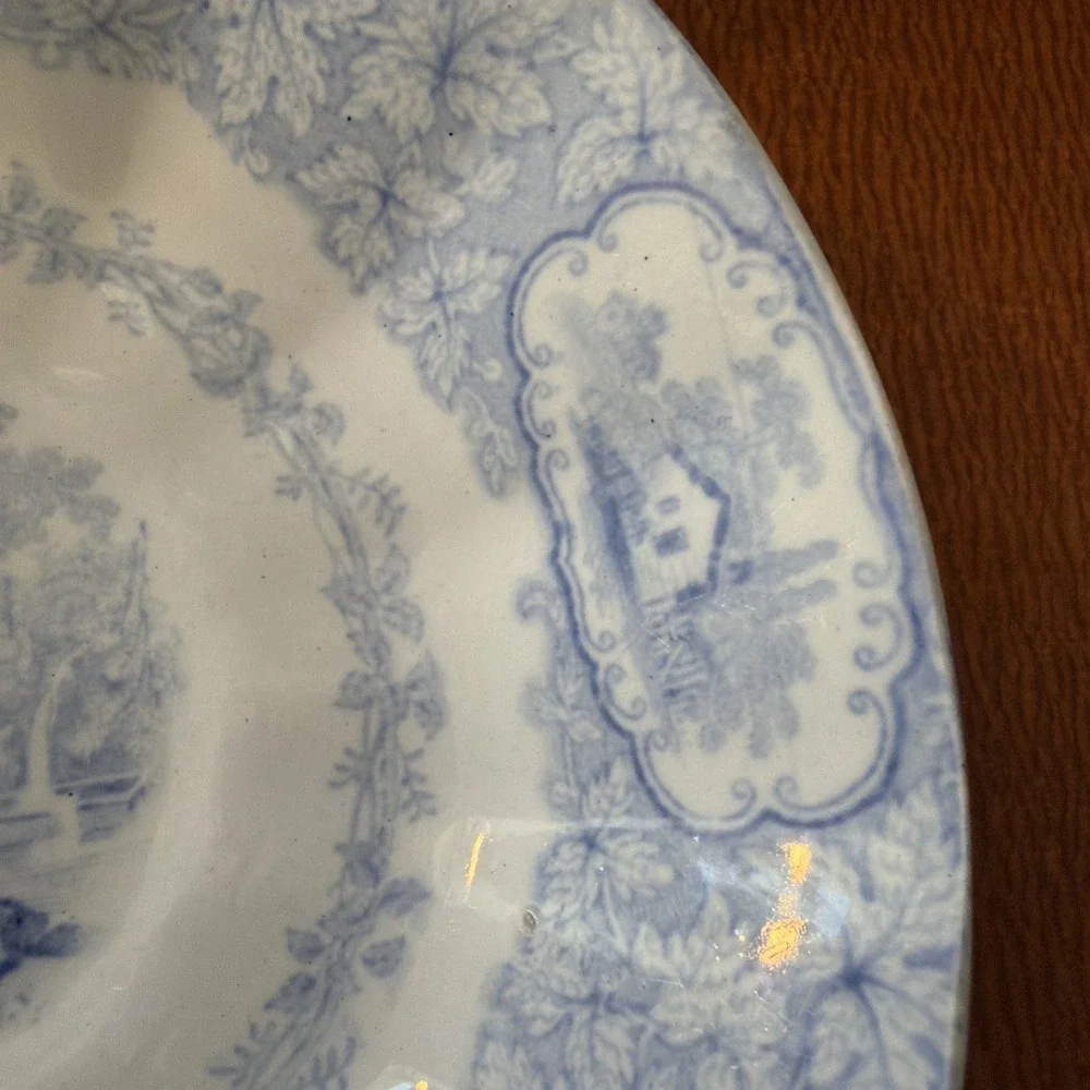 4 Antique Blue J. Clementson  Transferware 